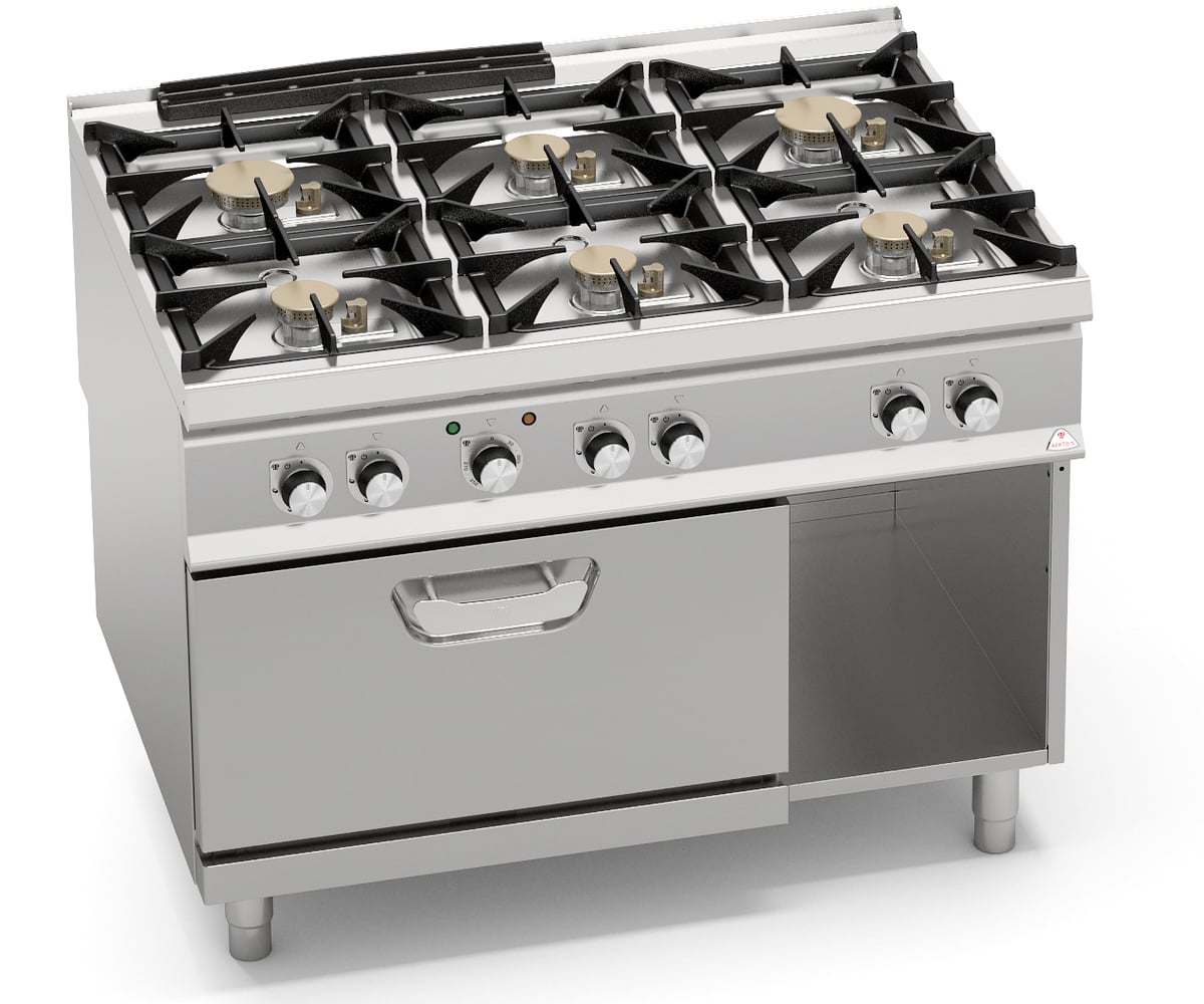 Bếp Âu 6 họng Berto